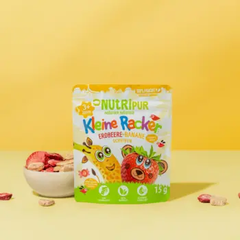 Hier ist ein Produktbild der Kleinen Racker Erdbeere-Banane von Nutripur